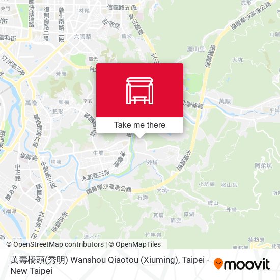 萬壽橋頭(秀明) Wanshou Qiaotou (Xiuming) map