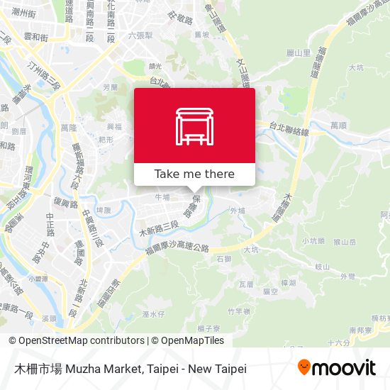 木柵市場 Muzha Market map