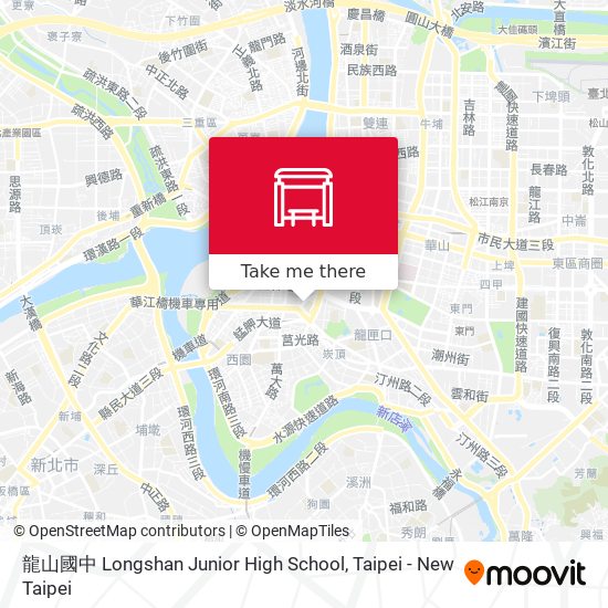 龍山國中 Longshan Junior High School地圖