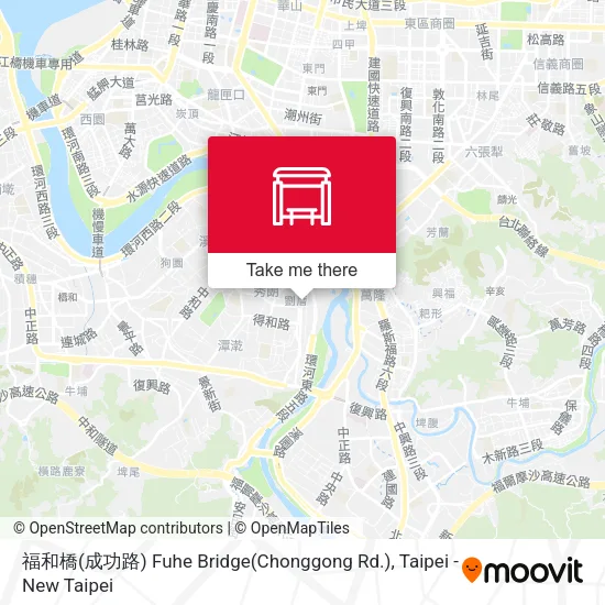 福和橋(成功路) Fuhe Bridge(Chonggong Rd.) map