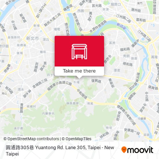 圓通路305巷 Yuantong Rd. Lane 305 map