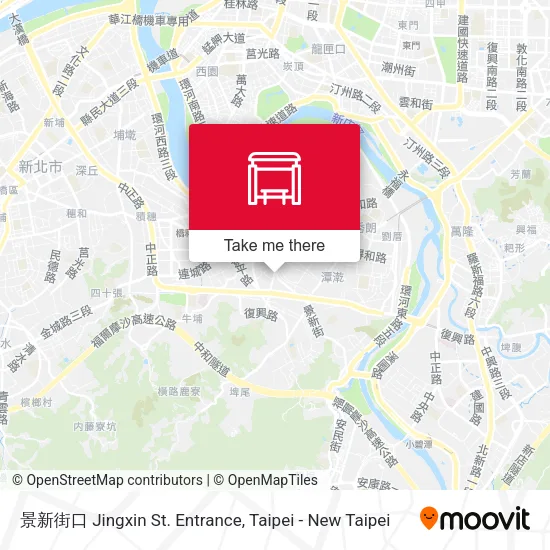 景新街口 Jingxin St. Entrance map