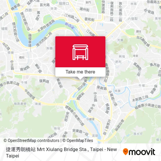 捷運秀朗橋站 Mrt Xiulang Bridge Sta.地圖