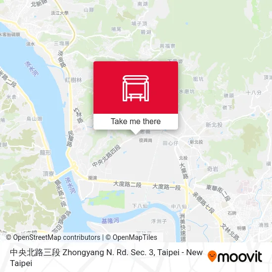 中央北路三段 Zhongyang N. Rd. Sec. 3 map