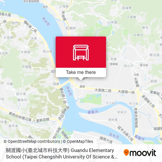 關渡國小(臺北城市科技大學) Guandu Elementary School (Taipei Chengshih University Of Science & Technology)地圖