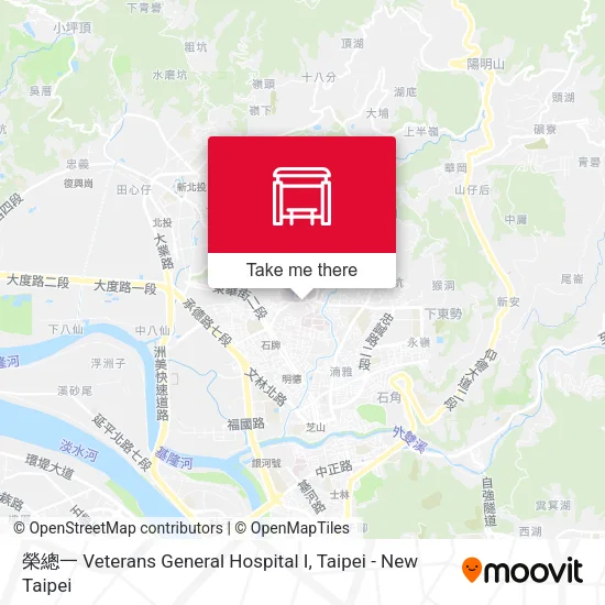 榮總一 Veterans General Hospital I地圖