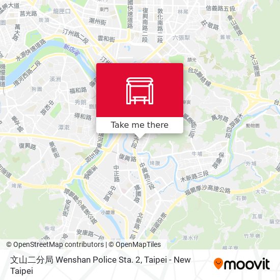 文山二分局 Wenshan Police Sta. 2 map
