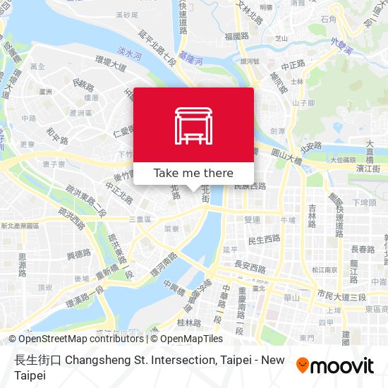 長生街口 Changsheng St. Intersection map