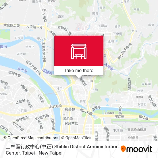 士林區行政中心(中正) Shihlin District Amninistration Center地圖