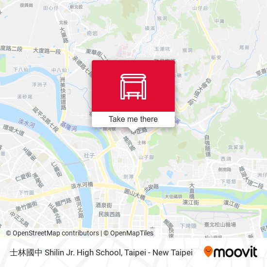 士林國中 Shilin Jr. High School map