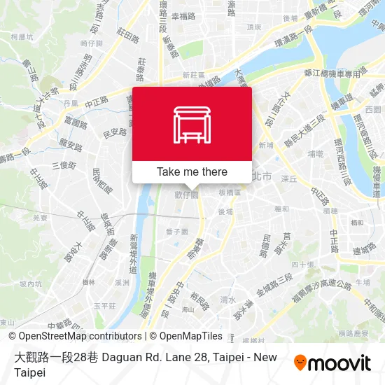大觀路一段28巷 Daguan Rd. Lane 28地圖