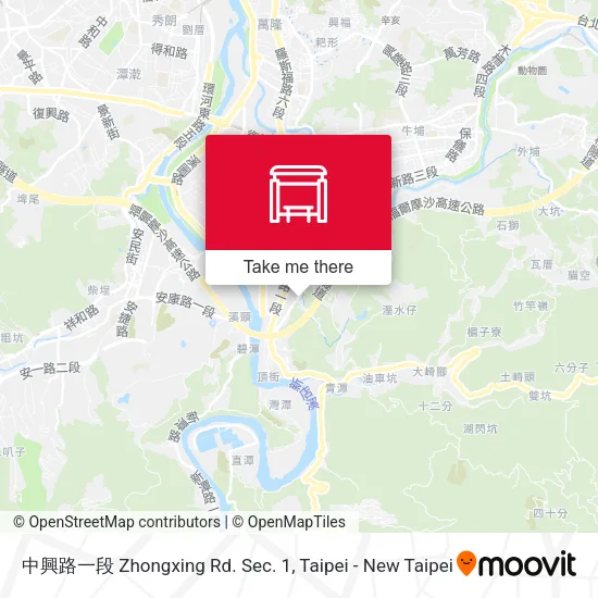 中興路一段 Zhongxing Rd. Sec. 1 map