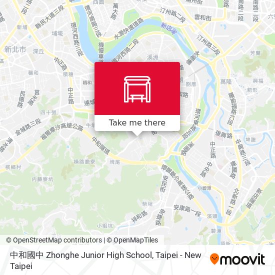 中和國中 Zhonghe Junior High School map