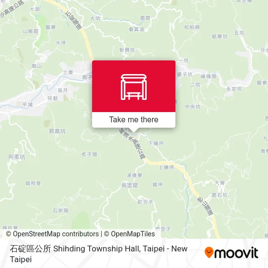 石碇區公所 Shihding Township Hall map