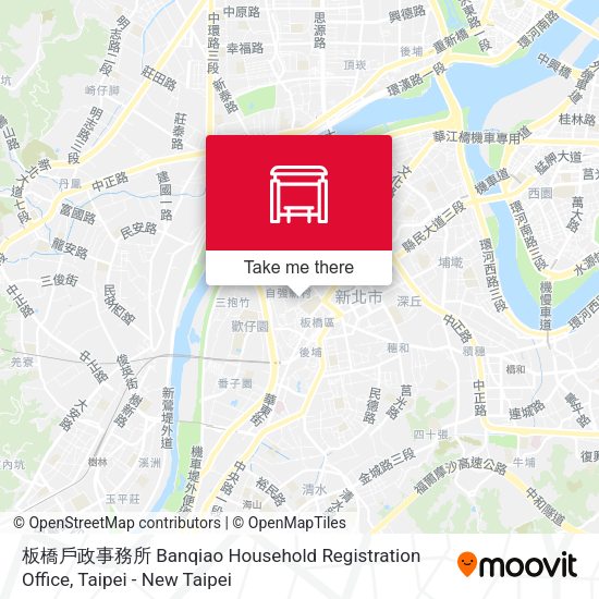 板橋戶政事務所 Banqiao Household Registration Office地圖