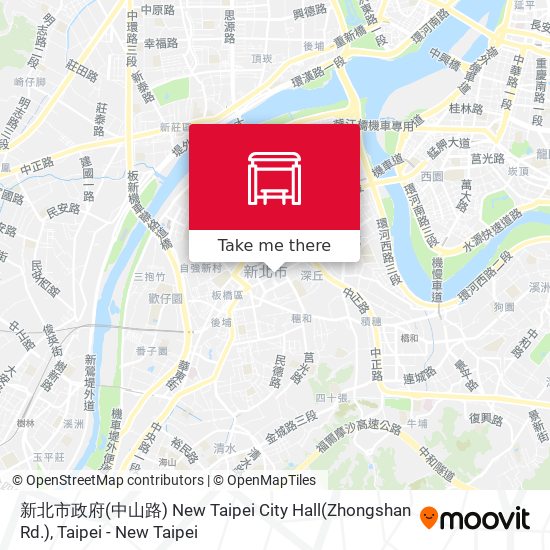 新北市政府(中山路) New Taipei City Hall(Zhongshan Rd.) map