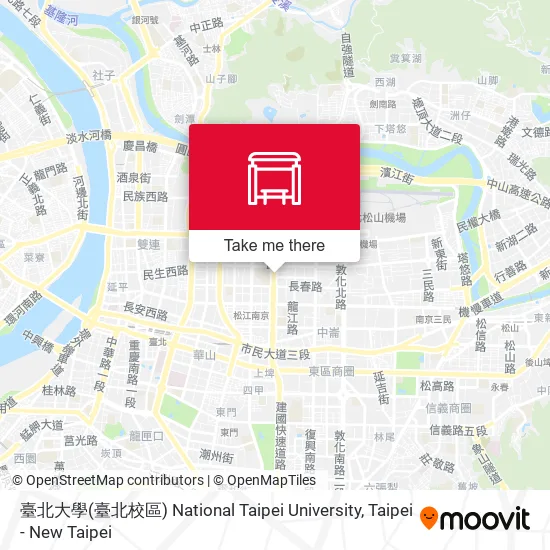 臺北大學(臺北校區) National Taipei University地圖