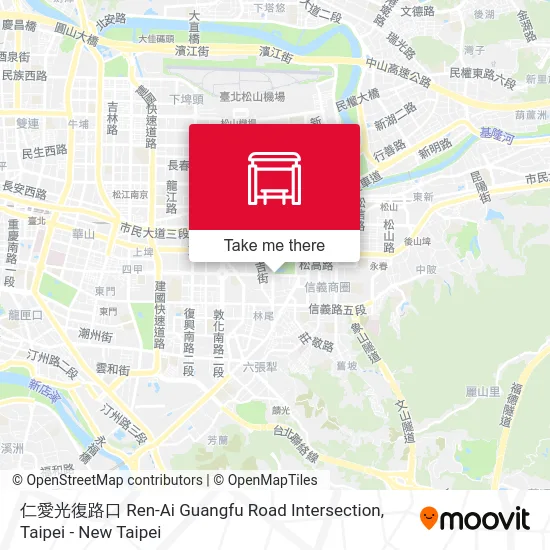 仁愛光復路口 Ren-Ai Guangfu Road Intersection map