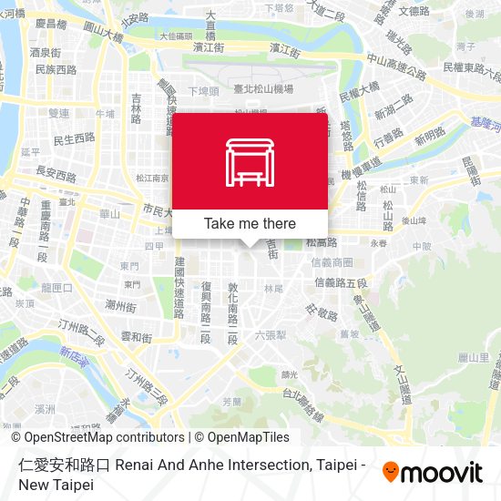 仁愛安和路口 Renai And Anhe Intersection地圖