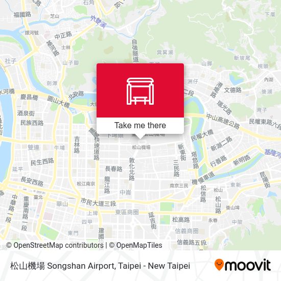 松山機場 Songshan Airport map