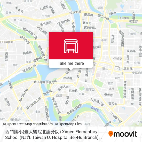 西門國小(臺大醫院北護分院) Ximen Elementary School (Nat'L Taiwan U. Hospital Bei-Hu Branch) map