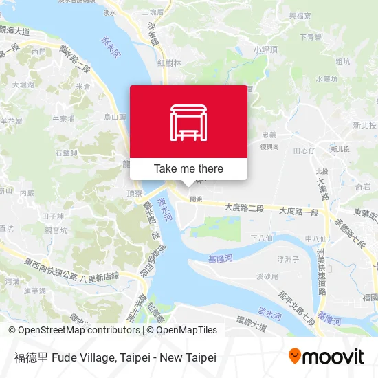 福德里 Fude Village map
