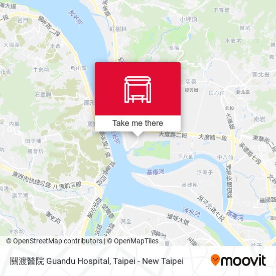 關渡醫院 Guandu Hospital map