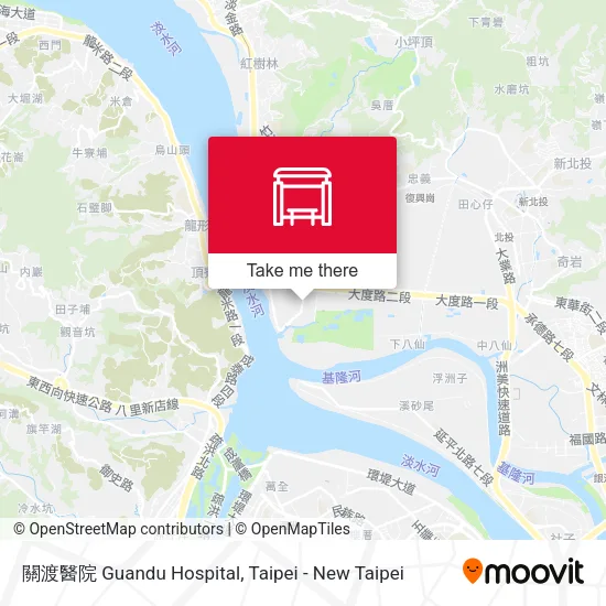 關渡醫院 Guandu Hospital map