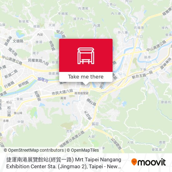 捷運南港展覽館站(經貿一路) Mrt Taipei Nangang Exhibition Center Sta. (Jingmao 2) map