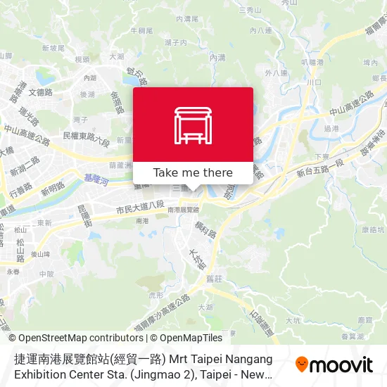 捷運南港展覽館站(經貿一路) Mrt Taipei Nangang Exhibition Center Sta. (Jingmao 2)地圖