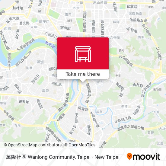 萬隆社區 Wanlong Community map