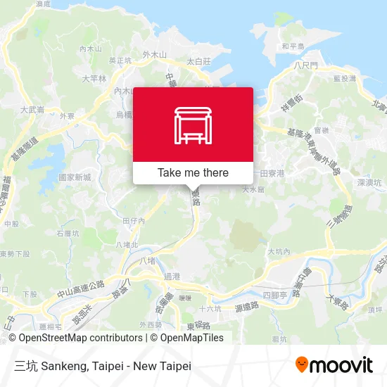 三坑 Sankeng map