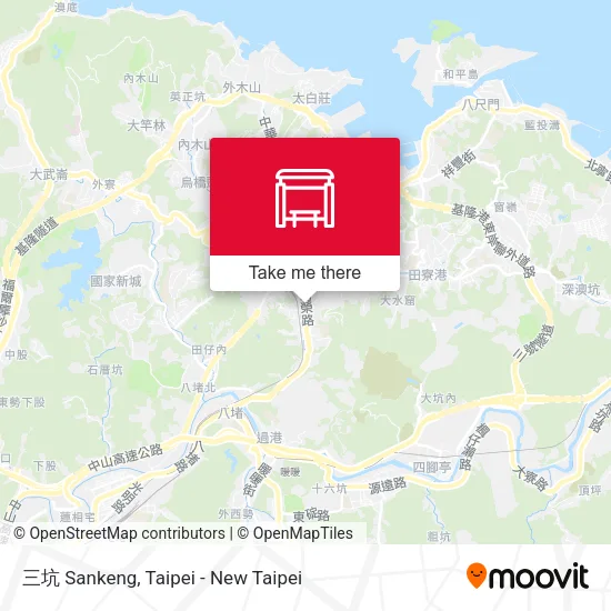 三坑 Sankeng map