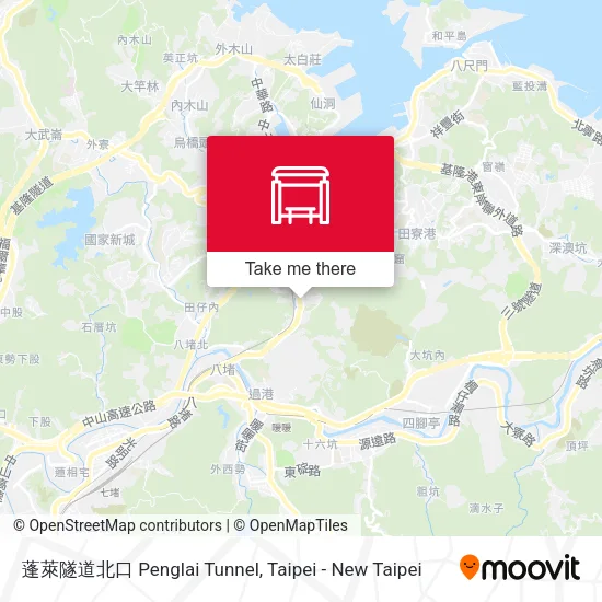 蓬萊隧道北口 Penglai Tunnel map