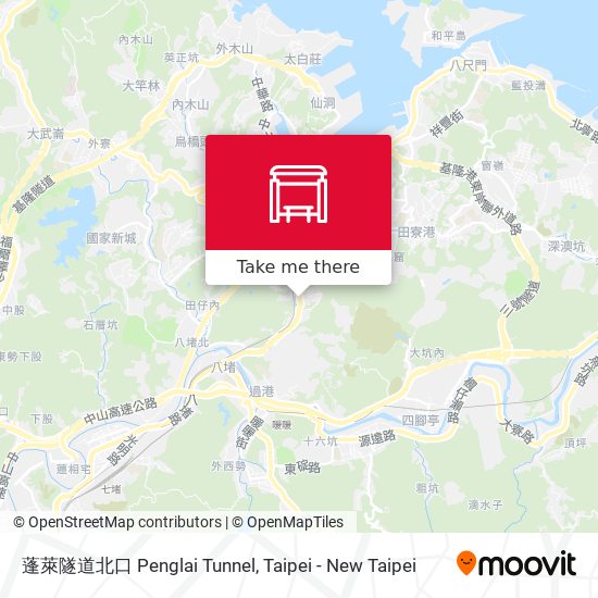 蓬萊隧道北口 Penglai Tunnel地圖