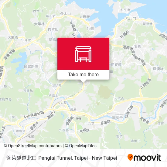 蓬萊隧道北口 Penglai Tunnel地圖