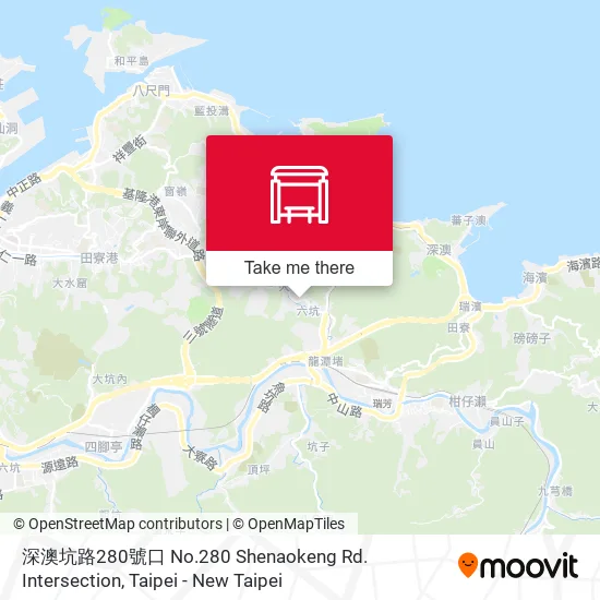 深澳坑路280號口 No.280 Shenaokeng Rd. Intersection map