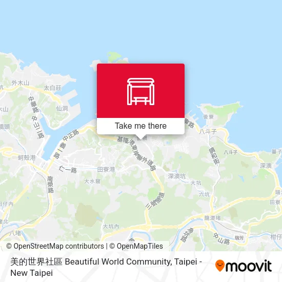 美的世界社區 Beautiful World Community map