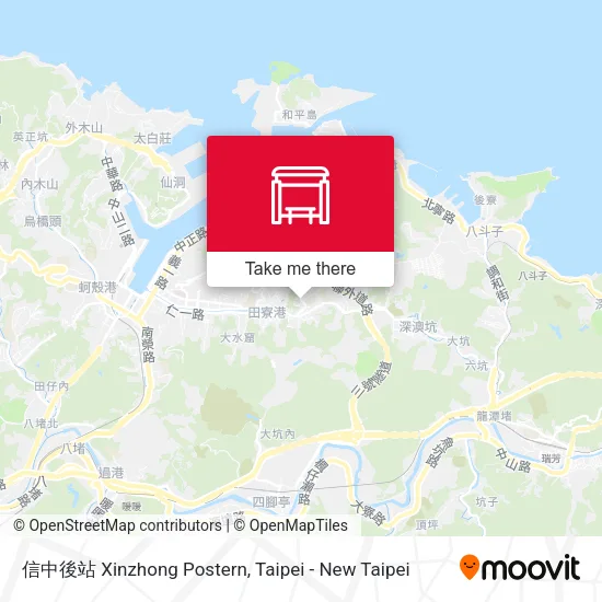 信中後站 Xinzhong Postern map