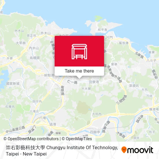 崇右影藝科技大學 Chungyu Institute Of Technology地圖