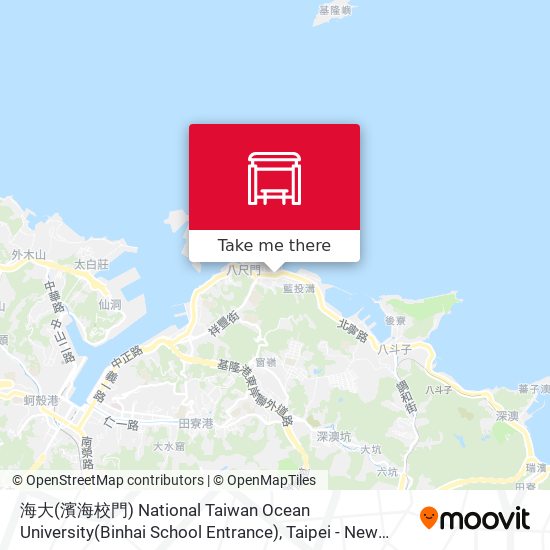 海大(濱海校門) National Taiwan Ocean University(Binhai School Entrance) map
