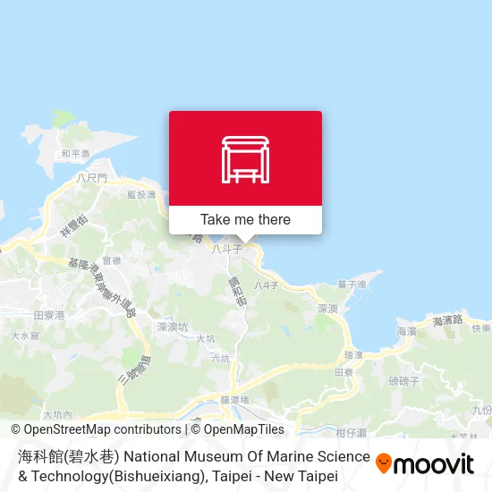海科館(碧水巷) National Museum Of Marine Science & Technology(Bishueixiang) map