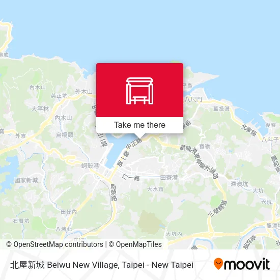 北屋新城 Beiwu New Village map