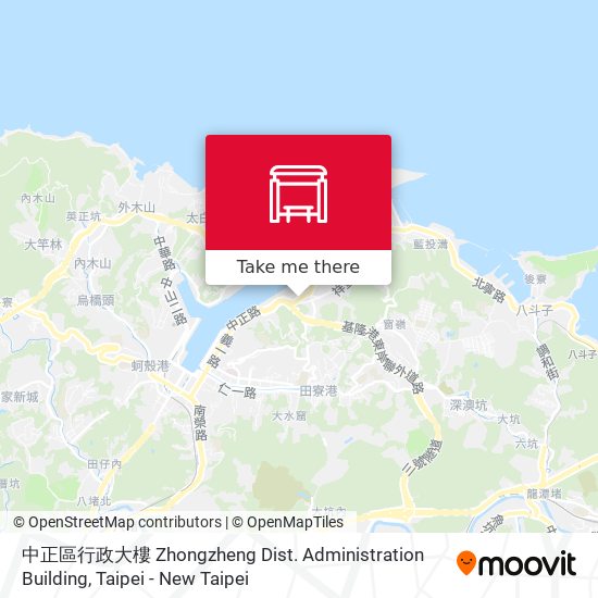 中正區行政大樓 Zhongzheng Dist. Administration Building map