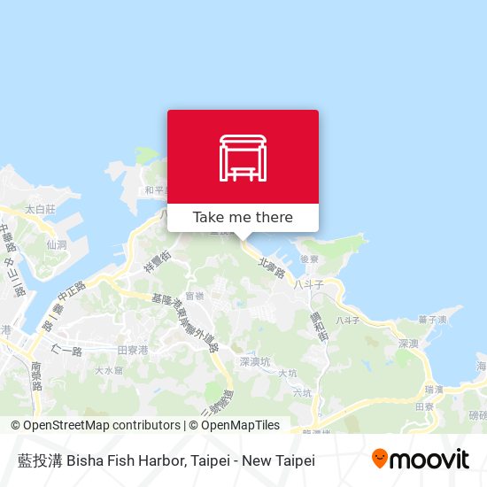 藍投溝 Bisha Fish Harbor map
