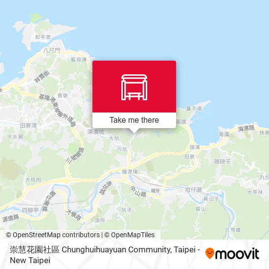 崇慧花園社區 Chunghuihuayuan Community map