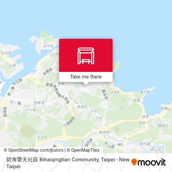 碧海擎天社區 Bihaiqingtian Community map