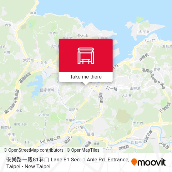安樂路一段81巷口 Lane 81 Sec. 1 Anle Rd. Entrance地圖