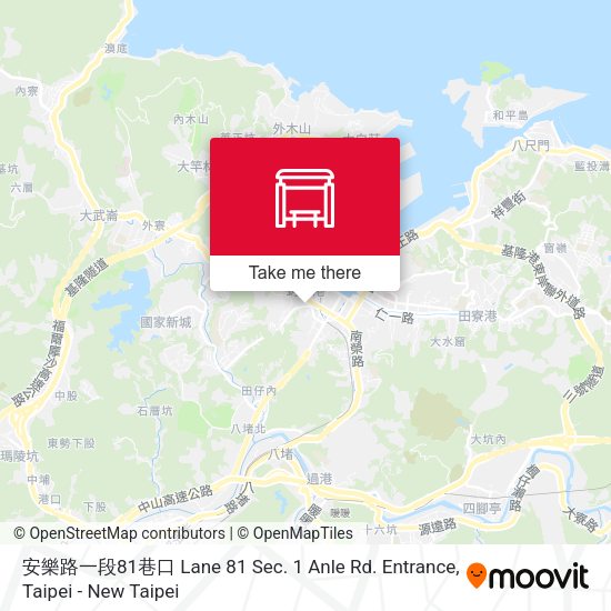 安樂路一段81巷口 Lane 81 Sec. 1 Anle Rd. Entrance map