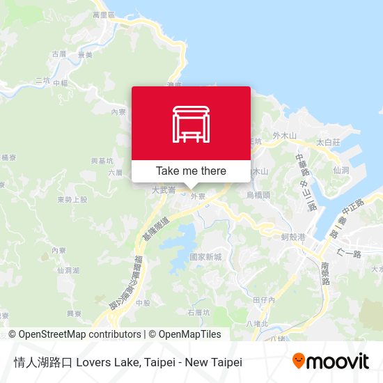 情人湖路口 Lovers Lake map